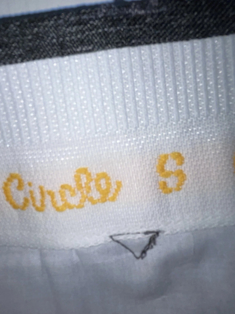 New Vintage Black Circle S Polyester Pants #CP4776 OO-3