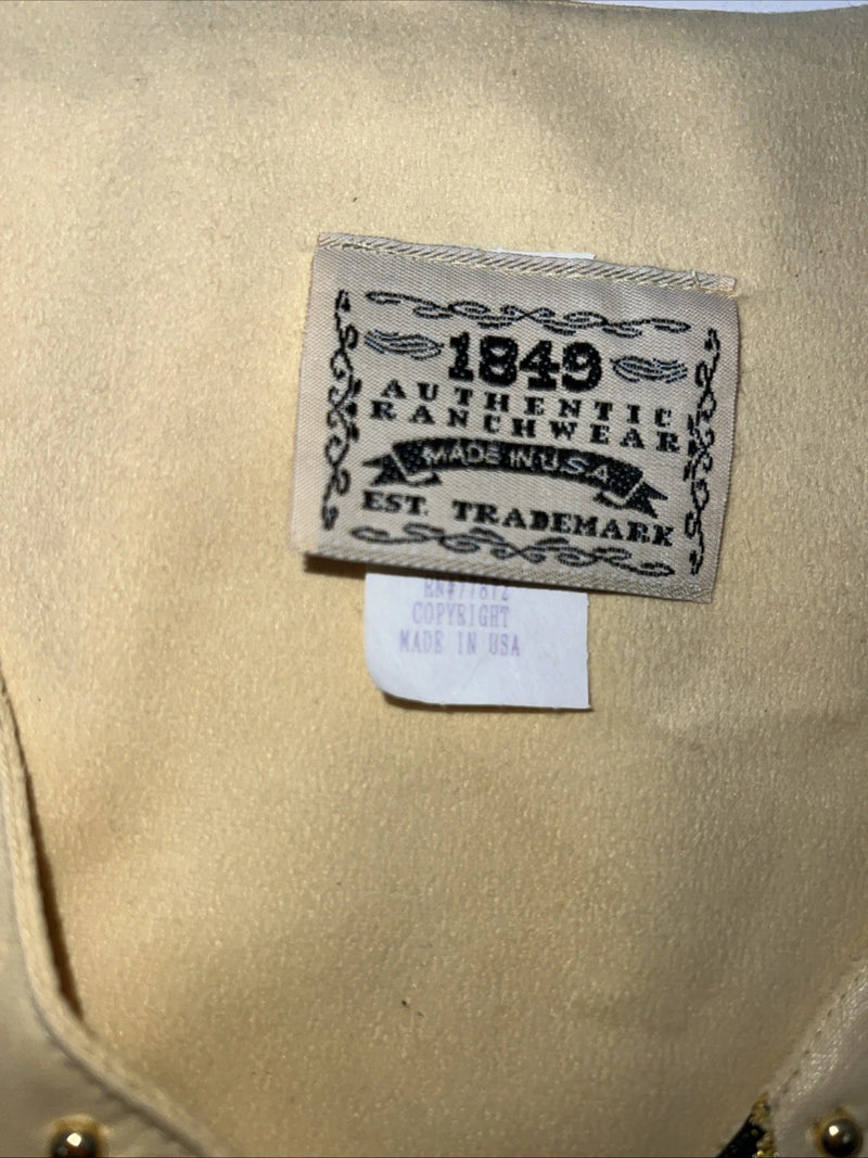 New Women’s 1849 Authentic Ranchwear Yellow Western Show Vest XXL #3325 UU-20