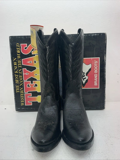 Be Women Black Texas Brand Cowboy Boots. 8040 10 E E. 6-62