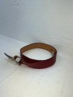 New Red Genuine Leather Wrangler Tooled 28” Belt #6820 JJ-142 