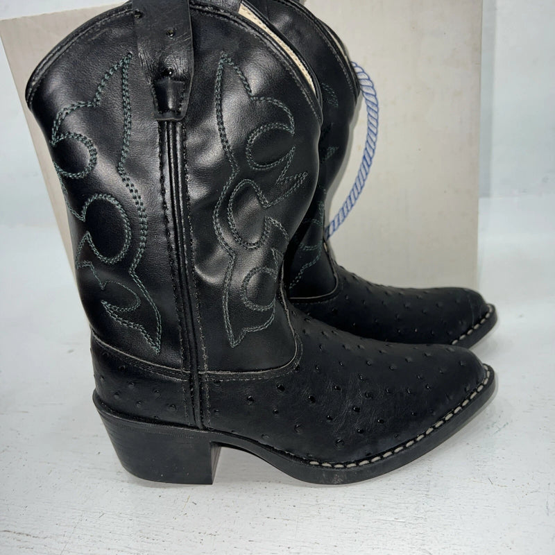 New Children’s Black A Jama Product Cowboy Boots. 11 D. 24-73