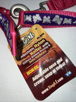 New Tough 1 Pink Purple Butterfly Nylon Full Halter #50-2031 3C-12