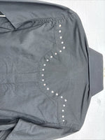 New Kids White Horse Black Gem Long Sleeve Pearl Snap Small MM-48