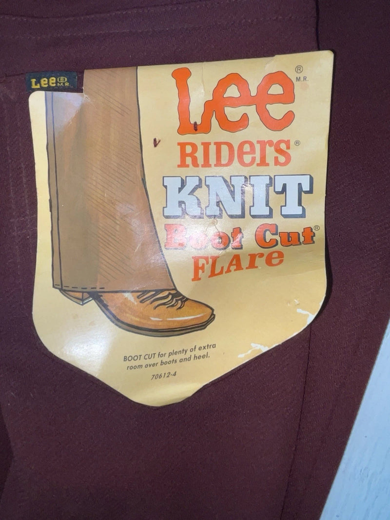 New Vintage Red Lee Polyester Pants #2004061 ZZ-68