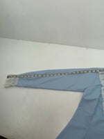 New Women’s Blue H Bar C Long Sleeve Button Up Shirt 3B-97