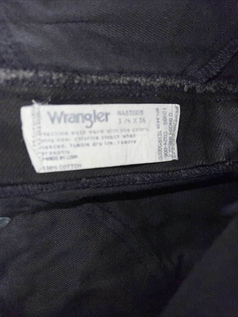 New Women’s Black Wrangler Silver lake Classic Fit Denim Jeans. 3/4x36 M-11