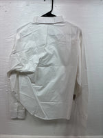 New Riders Mark White Long Sleeve Button Up English Shirt Size 40 DD-6