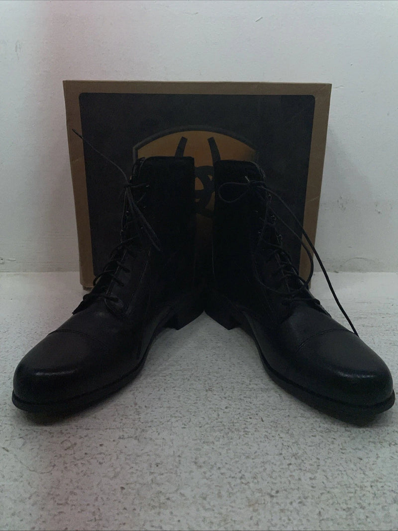 New Kids Black Lace Up Ariat Cowboy Boots. 50105 5 M. 22-83