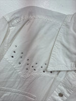New Women’s Cumberland White Gem Long Sleeve Pearl Snap 2XL LL-82