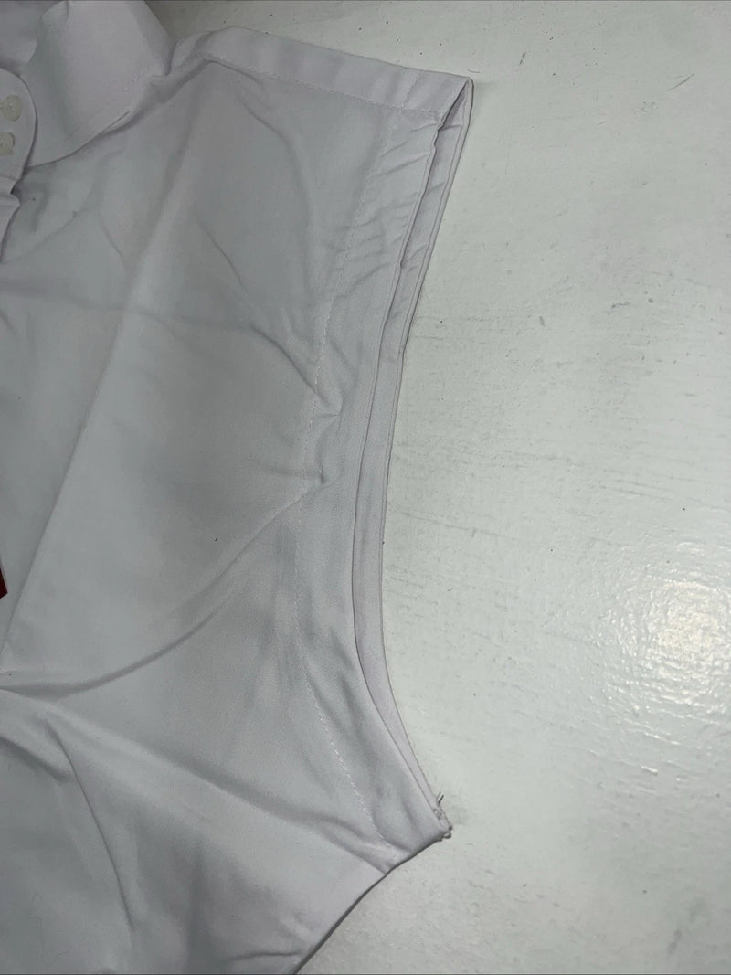 New Women’s White Tough1 Sleeveless English Riding Shirt Under Arm Vent. 42 G-23