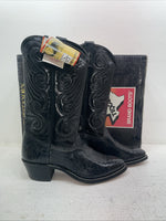 New Men’s Black Texas Brand Cowboy Boots. 6810 9.5 9 1/2 D. 4-67