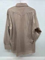 New Men’s Dickson Jenkins Brown Design Long Sleeve Pearl Snap 17.5 X 33 XL R-79