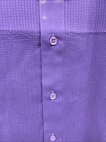 New Wayne Scott Dark Purple Long Sleeve Button Up English Shirt Small X-96