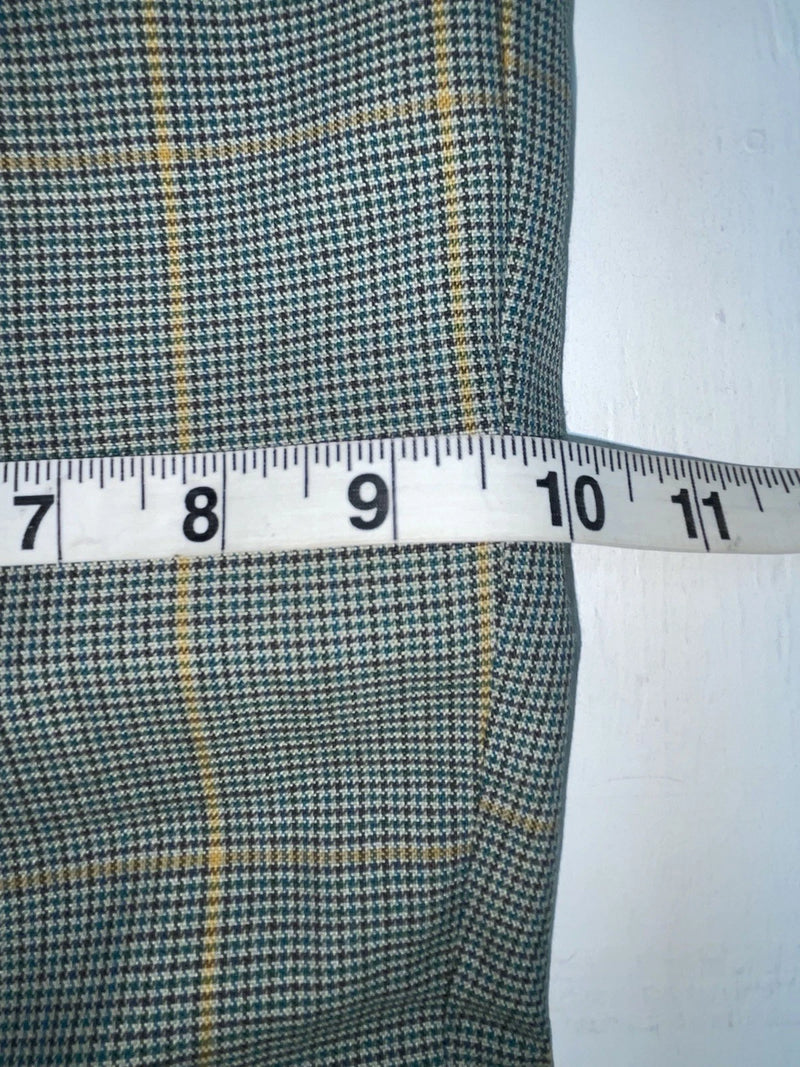 New Vintage Green Checkered Dickson Jenkins Polyester Pants #2213 ZZ-32