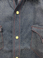New Boys Panhandle Slim Blue Jean Long Sleeve Pearl Snap Size 12 DD-114