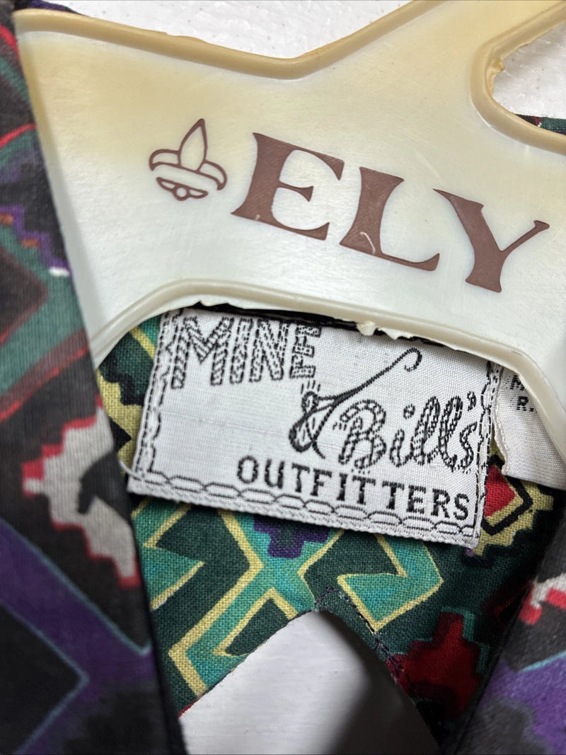 New Women’s Mine & Bills Multicolor Design Long Sleeve Button Up Medium MM-99