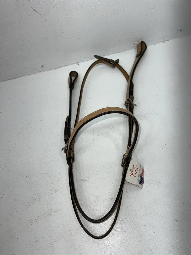 New Leather Royal King Brownband Headstall. Full #18-201 S-55