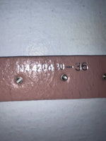 New Pink Genuine Leather Nocona Silver Bling 36” Belt #N1344999 Z-38