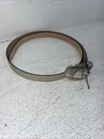 New Cream Genuine Leather Fish Scale 35” Belt Z-34