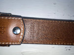 New Brown Genuine Leather Nocona Tooled And Pendent 44” Belt #N2411608 NN-129