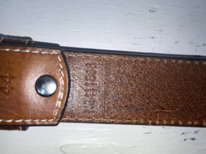 New Brown Genuine Leather Nocona Tooled And Pendent 44” Belt #N2411608 NN-129