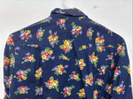 New Women’s Tem Tex Blue Floral Long Sleeve Pearl Snap Size 36 LL-17