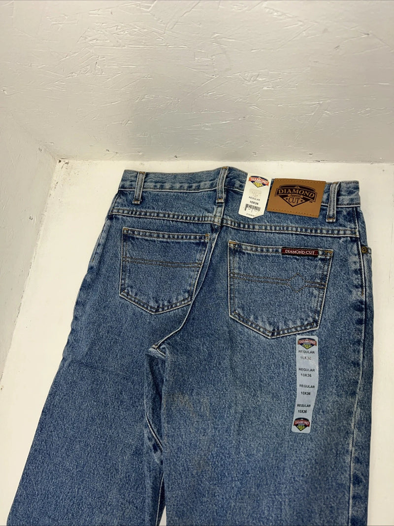 New Women’s Regular Diamond Cut Denim Jeans. 10x36 I-15