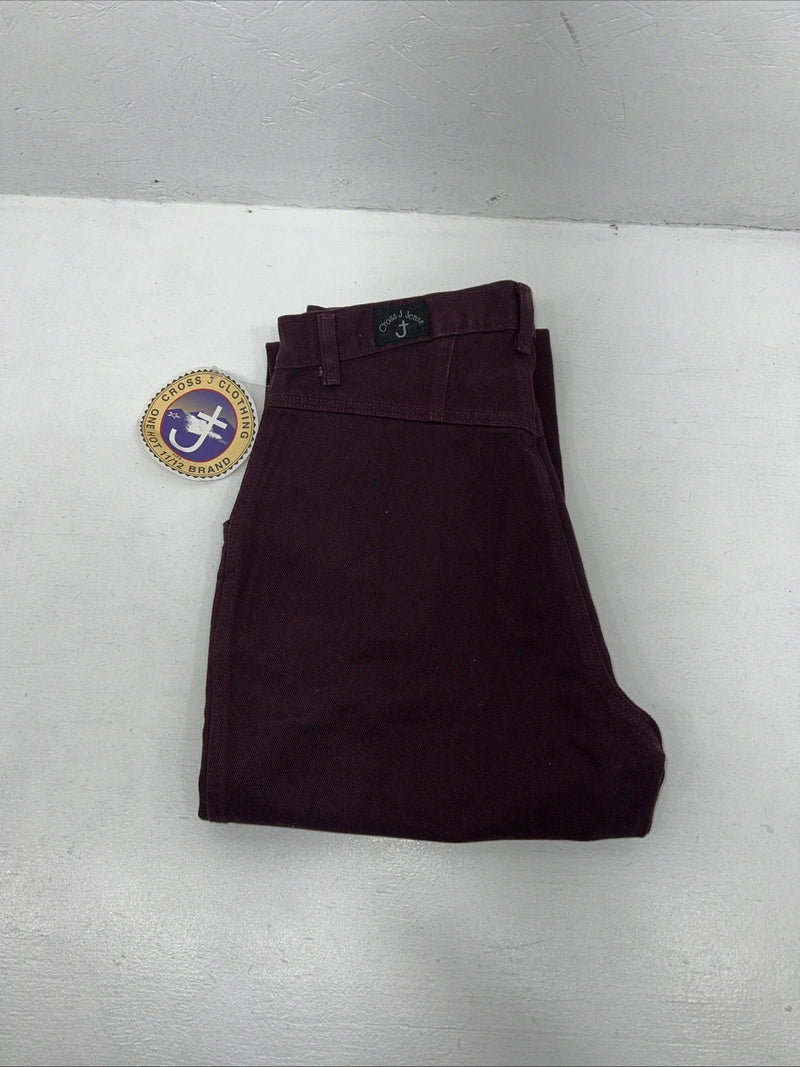New Women’s Purple Cross J Regular Fit Denim Jeans. 11/12x34 P-16