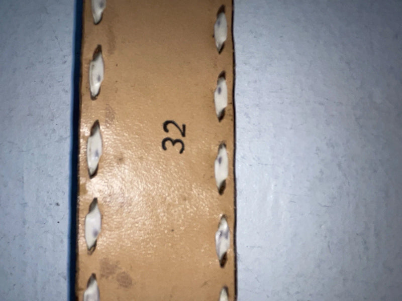 New Brown Genuine Leather Tooled 32” Belt #78000 Z-96
