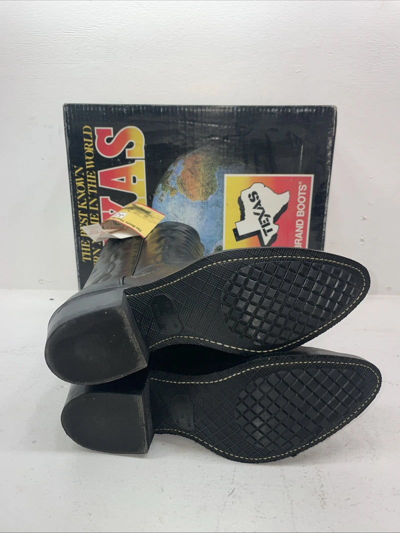 Be Women Black Texas Brand Cowboy Boots. 8040 10 E E. 6-62