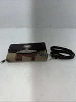New Congress Leather Fabric Tooled Wallet #100555 P-501