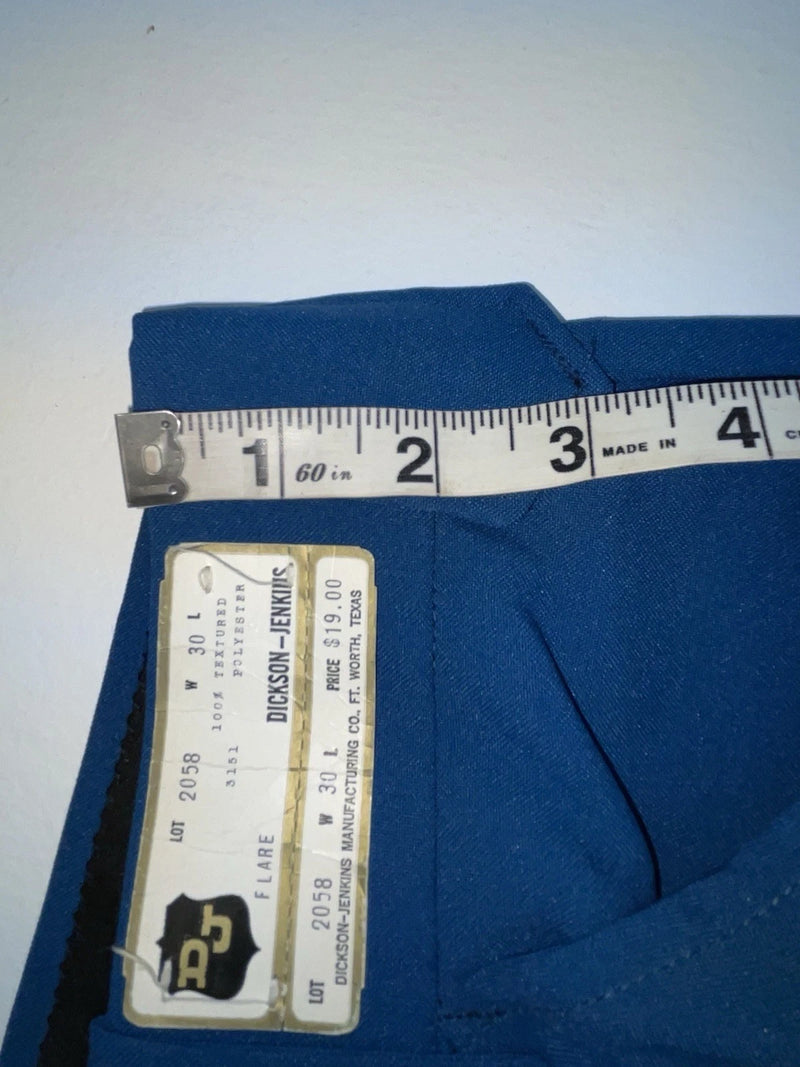 New Vintage Blue Dickson Jenkins Polyester Pants #2058 3B-17