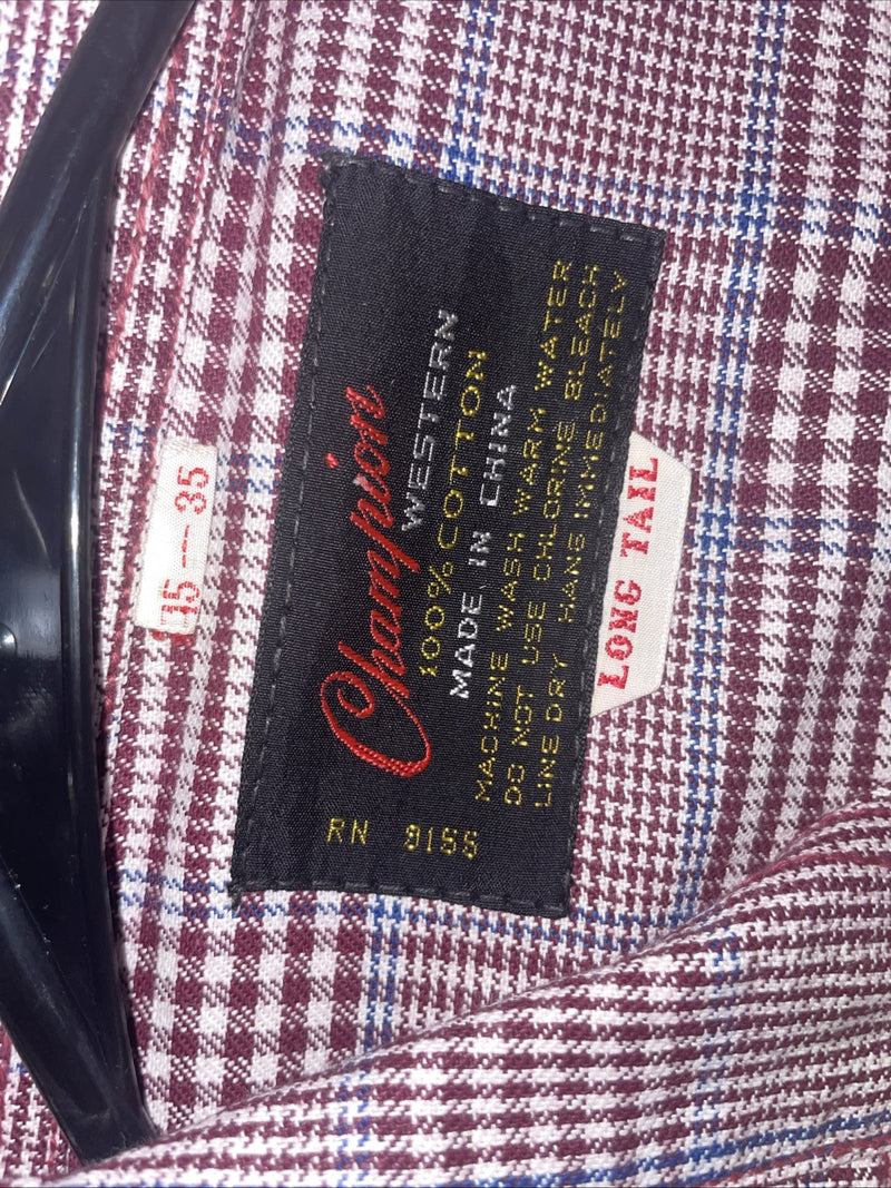 New Men’s Champion Western Multi Color Long Sleeve Pearl 15 X 35 B-109