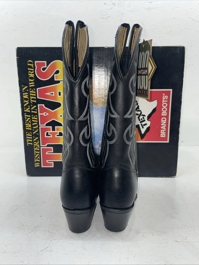 New Women’s Black Texas Brand Cowboy Boots. 4970 7 M. 18-114
