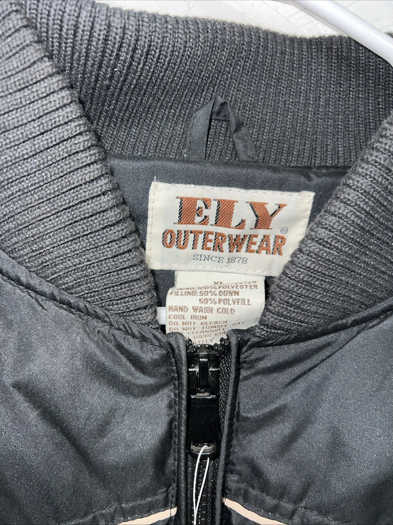 New ELY Outerwear Mens Black Puffer Jacket XL #241020 RR-3