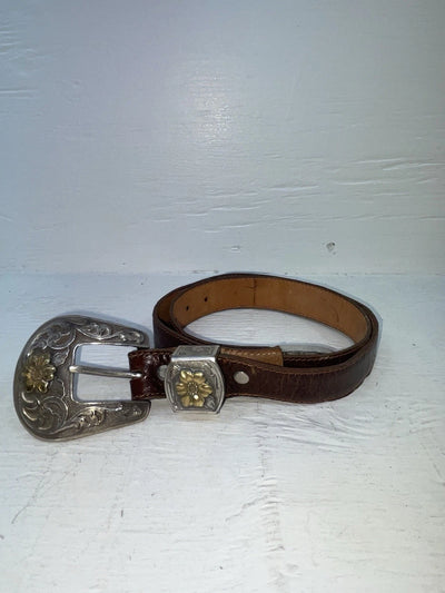 New Brown Genuine Leather Wrangler 28” Belt #4820 JJ-106