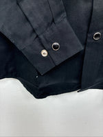 New Boys Western Express Black Long Sleeve Pearl Snap Medium DD-111