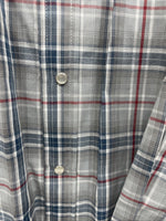 New Men’s ELY Cattleman Blue Gray Long Sleeve Pearl Snap 3XL E-35 