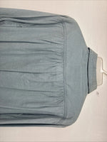 New Women’s Pointer Wear Blue Design Long Sleeve Button Up Size 10 KK-44