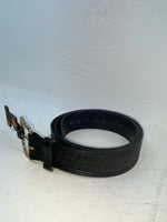 New Black Genuine Leather Chambers Tooled 50” Belt #7059 NN-124
