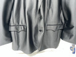 New Men’s Circle S Black Suit Jacket 56L #24244 BB-602