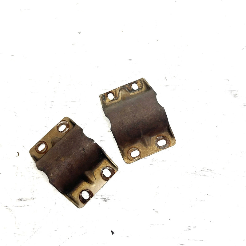 2004 John Deere Trail Buck 650 EXT OEM Exhaust Shield Clamp Pair 707600165 AJ1.1