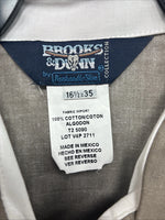 New Men’s Brooks & Dunn Western Print Long Sleeve Pearl Snap 16.5 Large V-106