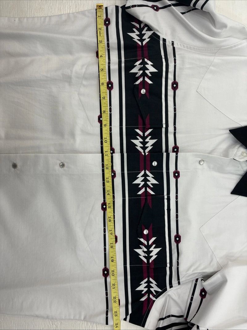 New Men’s Cumberland Western Designed Long Sleeve Pearl Snap Large CC-49