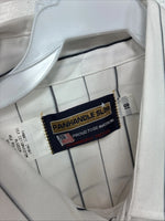 New Men’s Panhandle Slim White Stripe Long Sleeve Pearl Snap 18 2XL AA-115
