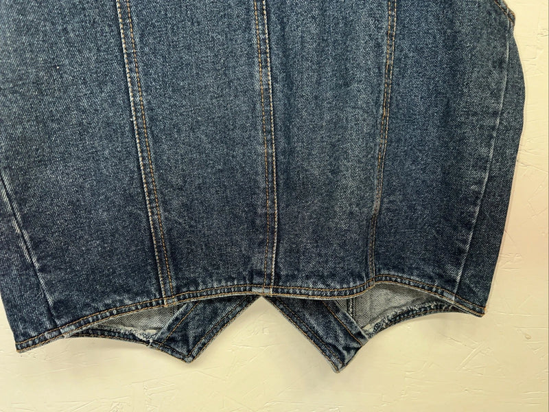 New ELY Outerwear Children’s Denim Button Up Tank Large #141104 3C-52