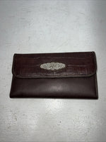 New M&F Brown Leather Women’s Wallet #0638802 P-506