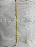New Women’s Miss Rodeo White Deign Long Sleeve Pearl Snap 15 Large II-50