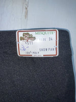 New Vintage Black Mesquite Polyester Pants #5511 ZZ-8