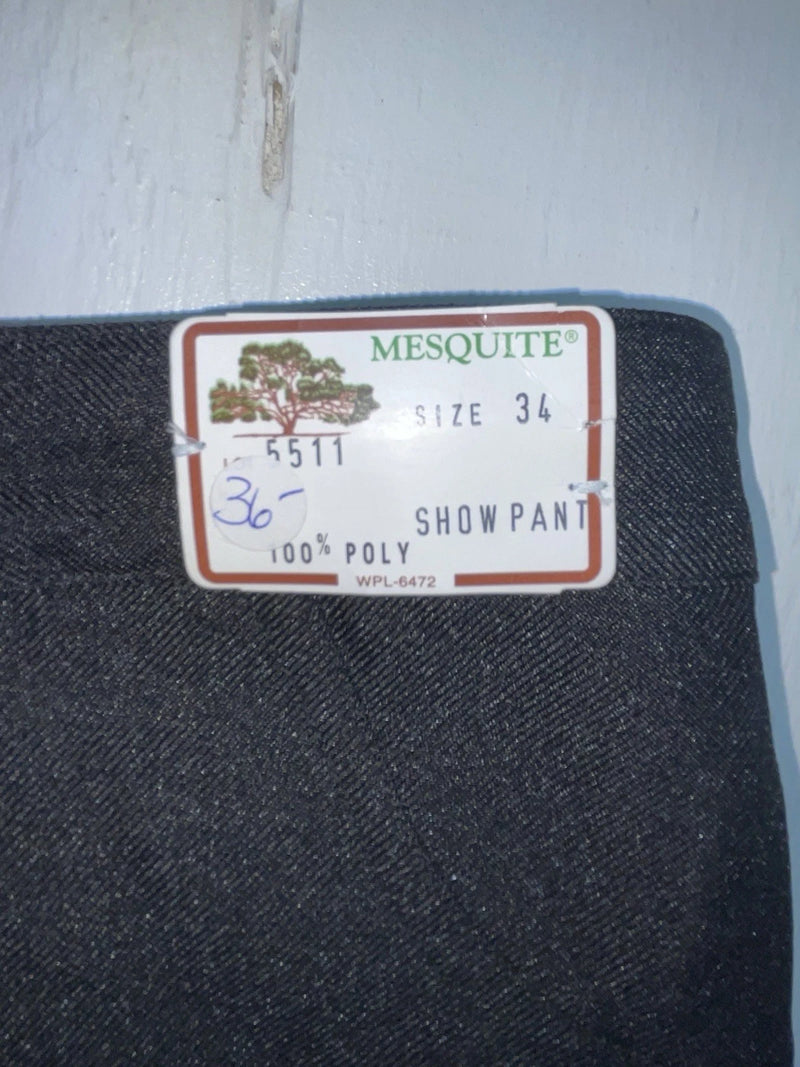 New Vintage Black Mesquite Polyester Pants #5511 ZZ-8